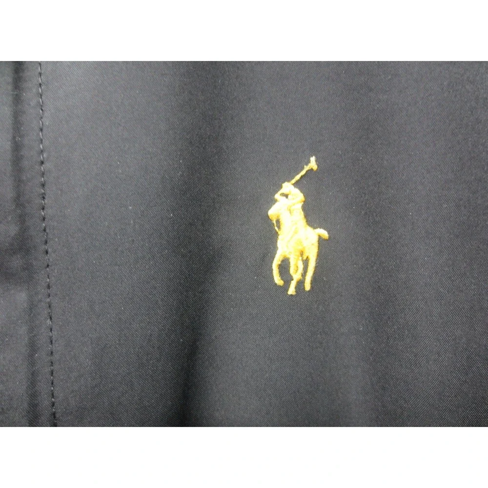Polo Ralph Lauren Polartec Fleece Jacket Mens Yellow Black Colorblock Full Zip